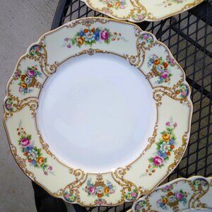 Set of 8 Vintage Bavaria "The Stirling" Decorative Dinner Plates by Paul Muller